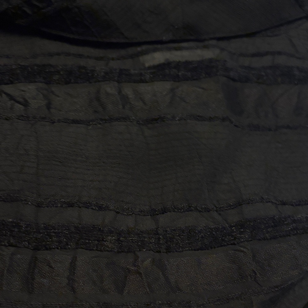 Coldwater Creek Black Textured Fabric